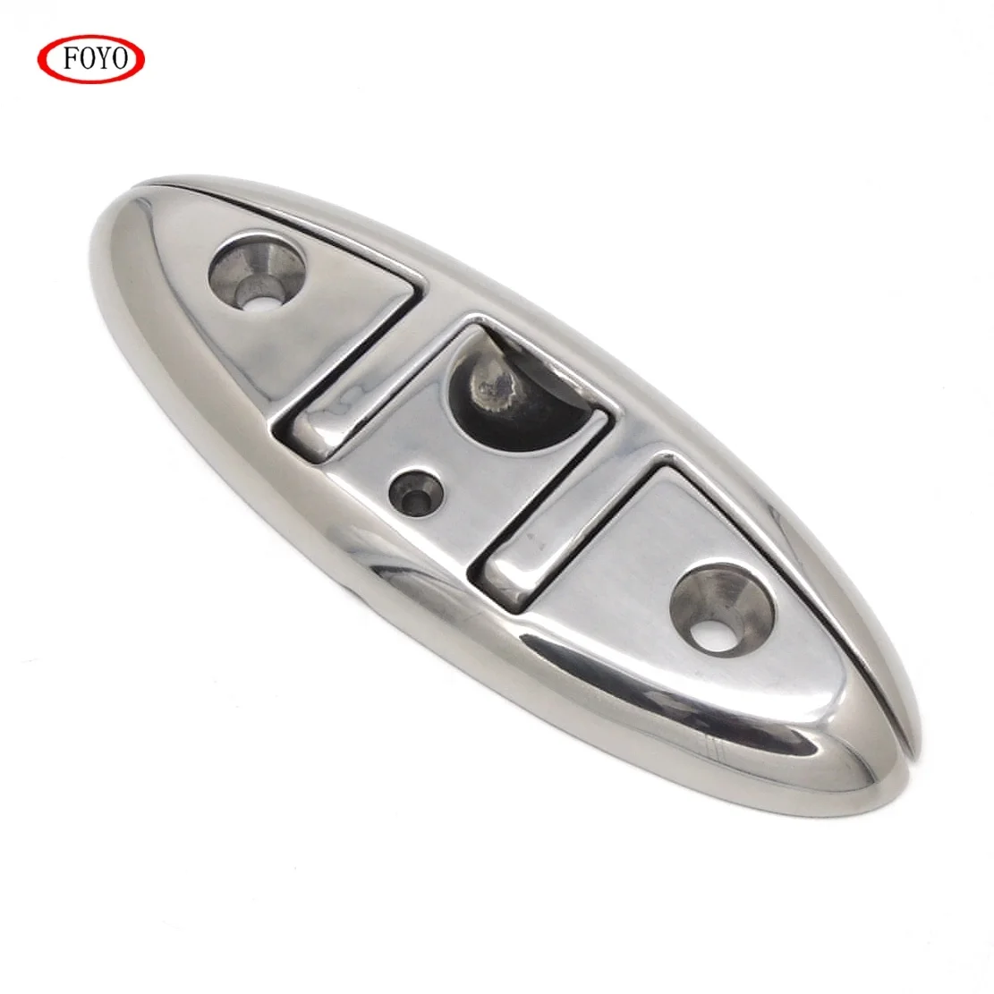 Foyo Brand hot sale boat cleat 6' 316 stainless steel marine pull up folding cleat for ship