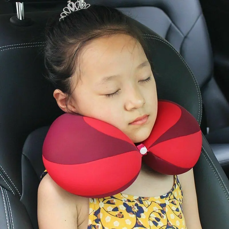 
Kids Travel U Shape Memory Foam Head Neck Support Foam particles Baby Nap Pillow 
