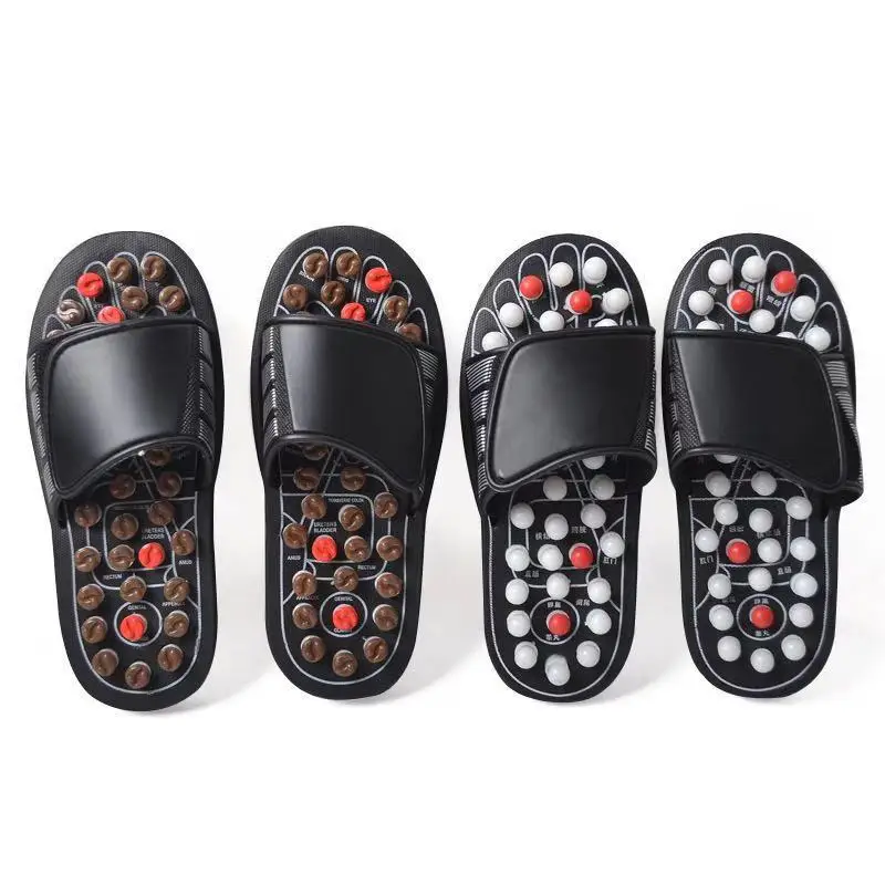Anti-fatigue Massage Slippers Dot Japanese Rotary Health Foot Massage Shoes Acupoint Health Care Foot Health Slippers EVA 36-45#
