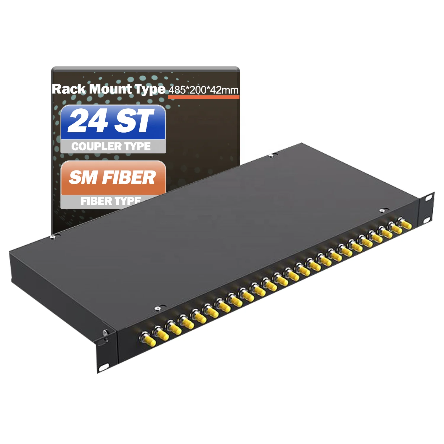 Optical Patch Panel Sliding type terminal box 1U 12/24/48 port SC/LC/ST/FC Rack Mount Fiber Optical Patch Panel