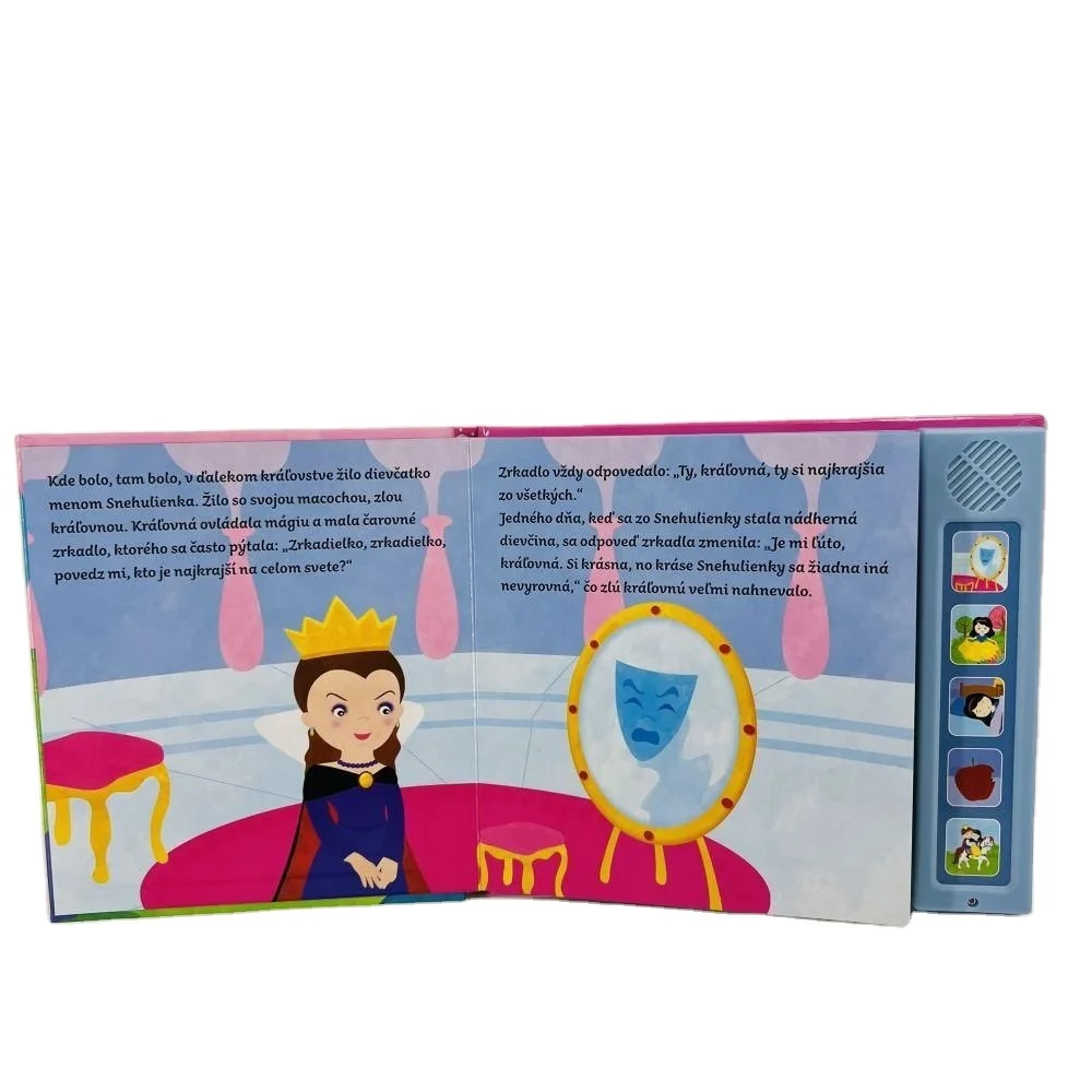 Custom children princess audio book toy Language Sound Machine Touch Electronic music Books