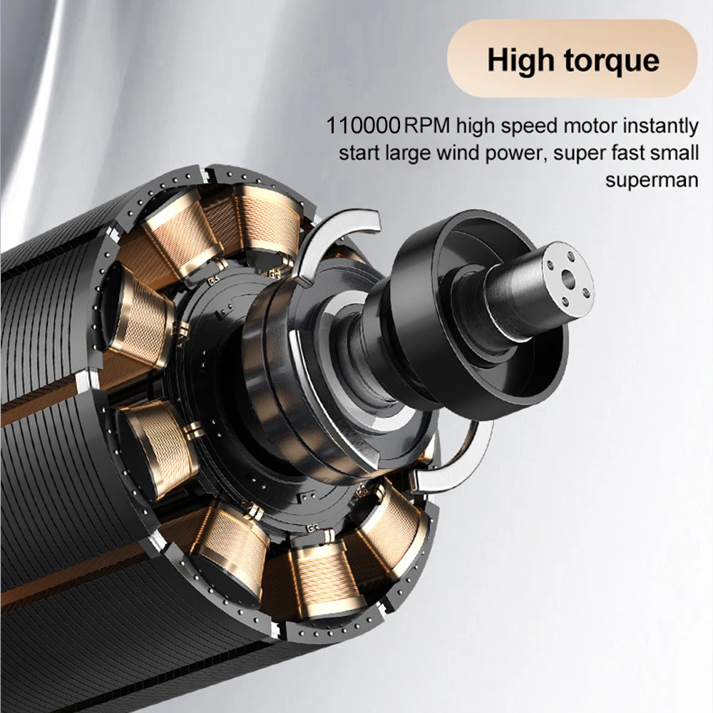 New Custom Cool and Hot Air Noise Reduction Blower Lightweight Portable Bldc Brushless High Speed Hair Dryer Professional Salon