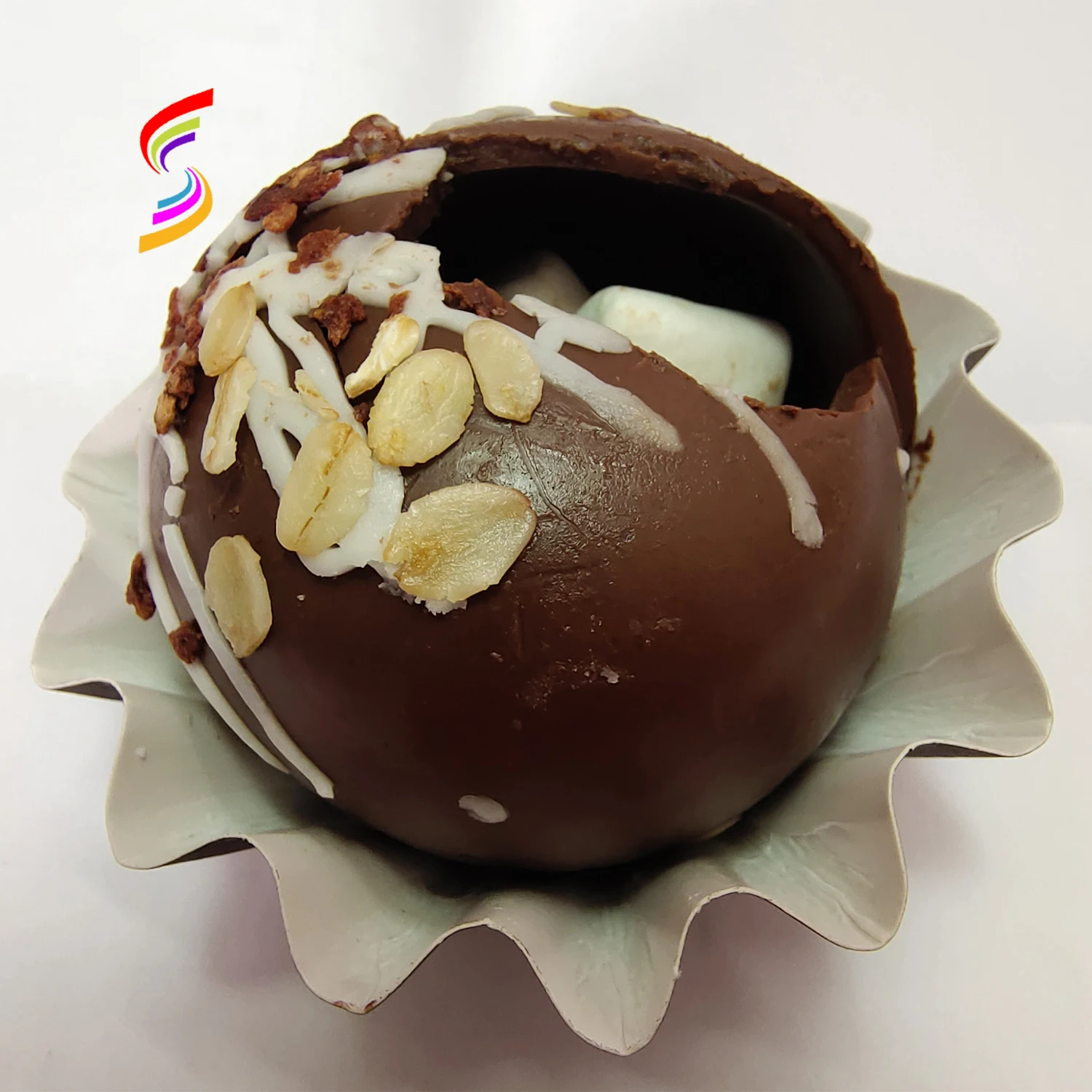 Fast Drink Hot Chocolate Bombs with Mini Marshmallows