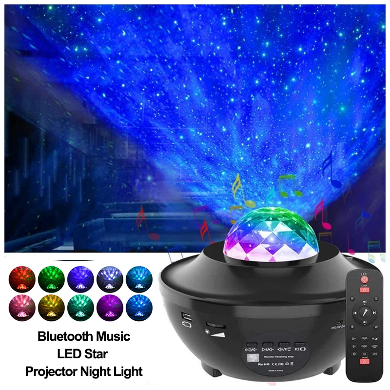 Projection Lamp Alibaba Hot Selling Remote Controlled LED Laser Galaxy Sky Projector Star Starry Night Light Projector