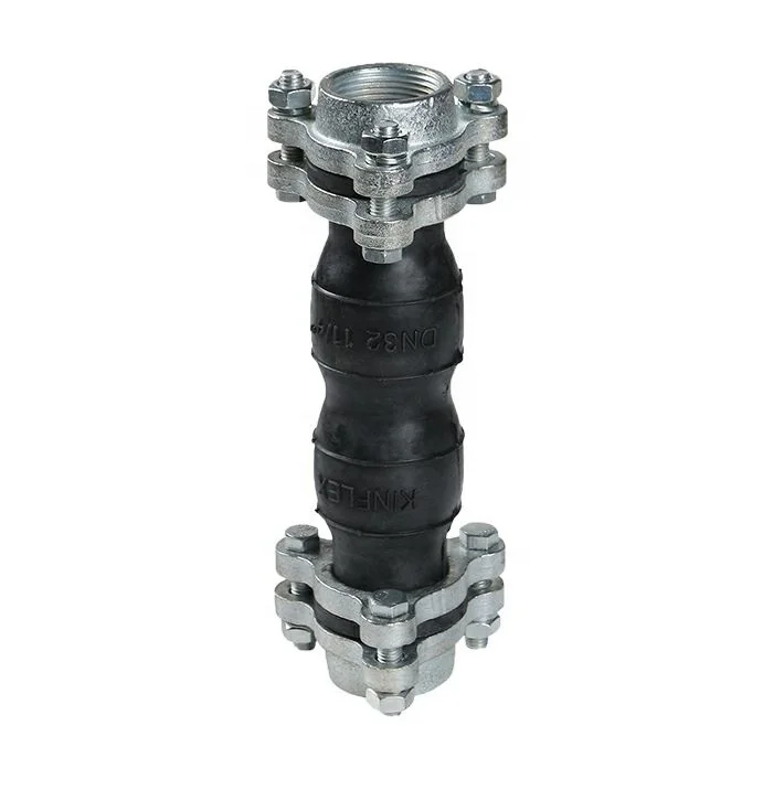 Huayuan Union Threaded Rubber Expansion Joints OEM Packing Small Box Double Sphere Thread Union Rubber Expansion Joint With EPDM