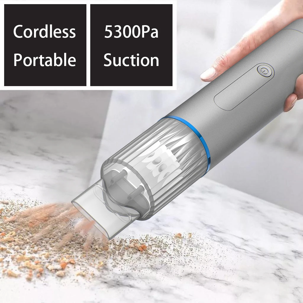 Battery operated car vacuum cleaner 3 in 1 air duster wireless handheld portable heavy-duty powerful car vacuum cleaner