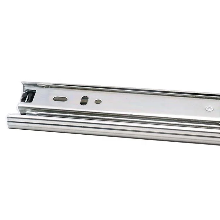 3 Ball Bearing Drawer Slides 42mm Linear Guide Rail Open Drawer for Furniture