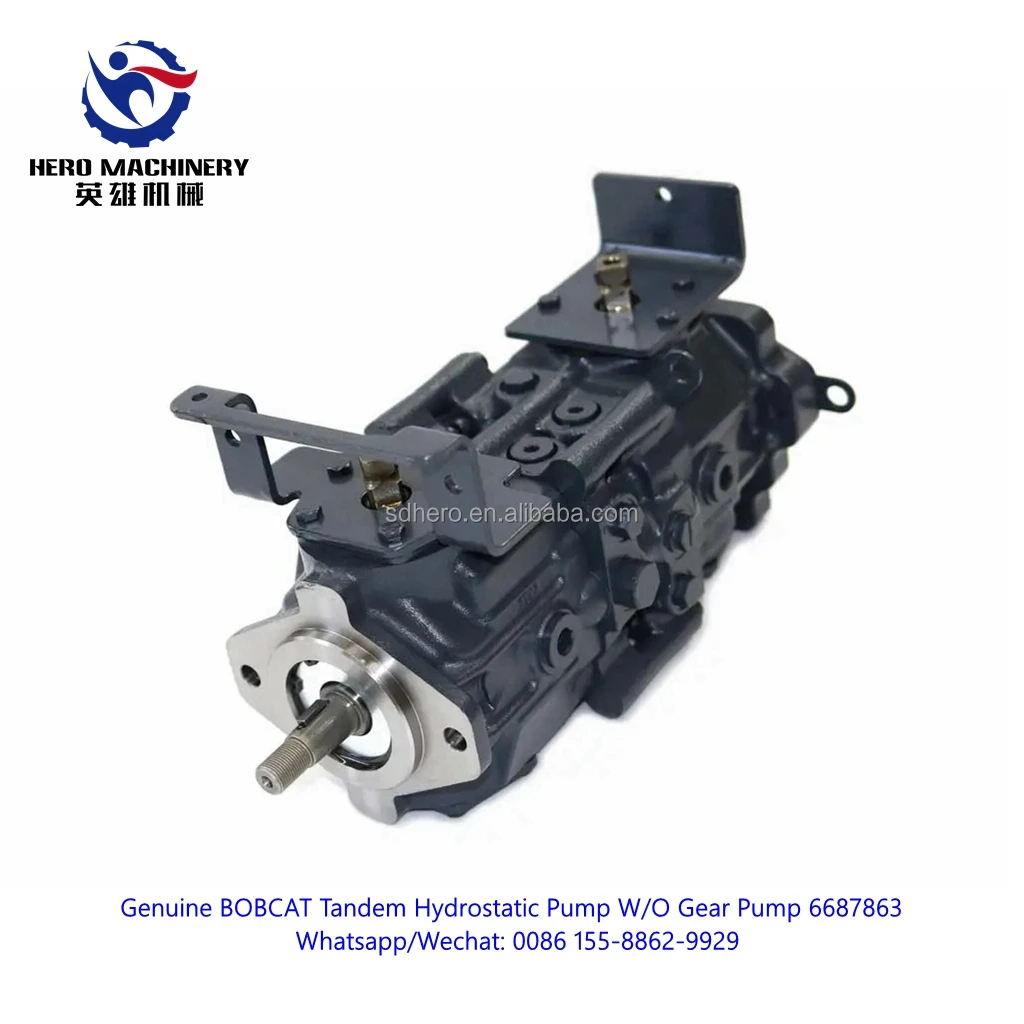Genuine BOBCAT Parts 6687863 Hydraulic Pumps Tandem Hydrostatic Pump W/O Gear Pump for Sale