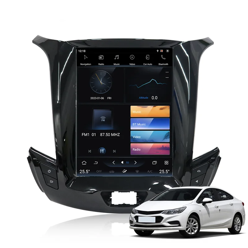 Tesla Style 9.7Inch Vertical Touch Screen Android Car Radio Car Multimedia Player Navigation For Chevrolet Cruze 2015 2016 2017