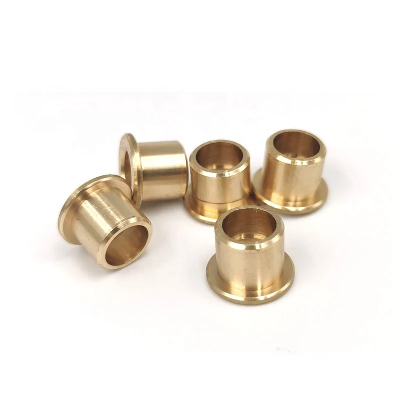 Custom Thin Wall Brass Small Bush Bronze Flange Guide Bushing