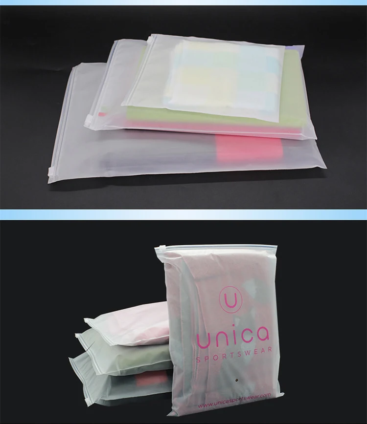 custom logo make up packaging standing up zip lock clear zipper shipping bags ziplock packaging bags