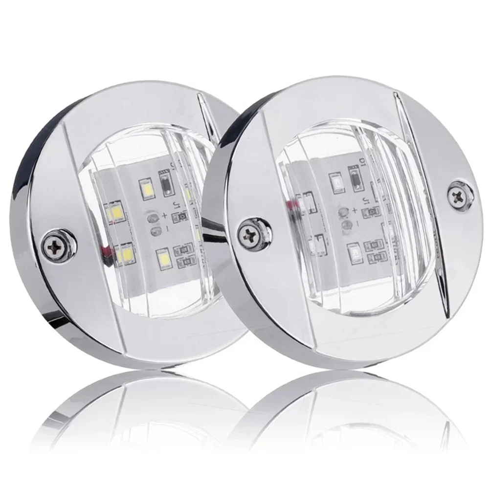 12V 24V Round Shape 6 Led Yacht Marine Boat Transom Led Stern Light Navigation Cabin Light