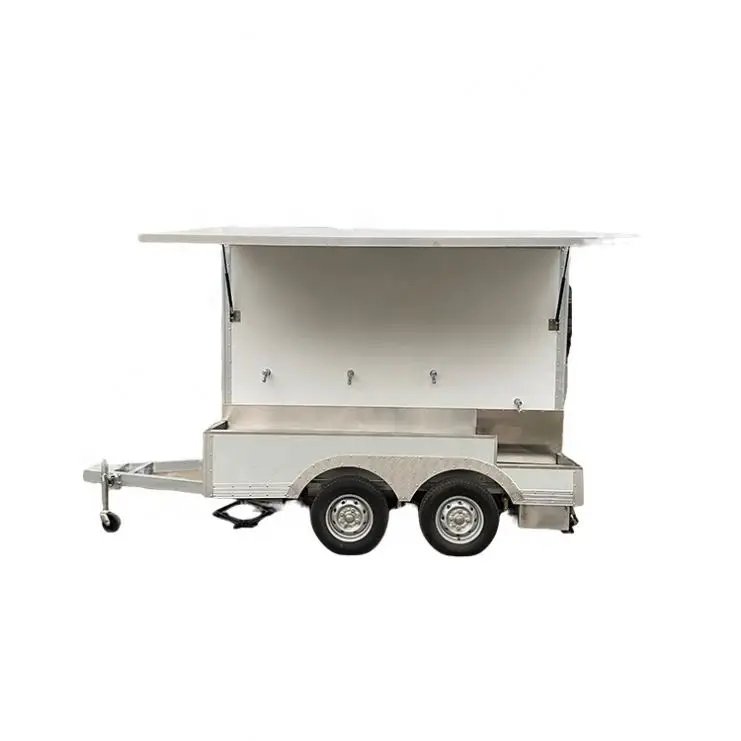 Outdoor mobile prefab mall coffee shop kiosk design with Drink Food Truck for sale
