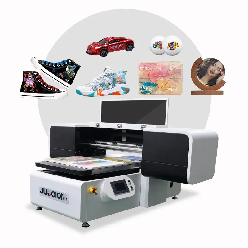 High quality 61cmX91cm UV flatbed printer Wood box Pens Golf balls Shoes A1 6090 UV flatbed printer
