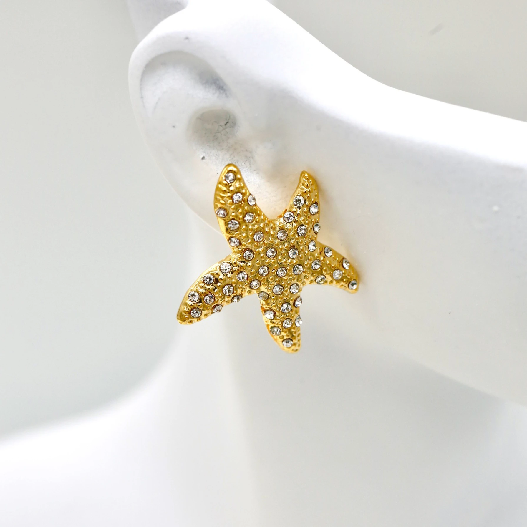 European and American zircon star earrings ladies fashion products