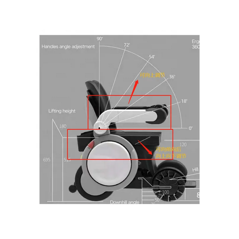 hot selling Intelligent Wheelchair Large Wheels  Popular Wheel Chairs