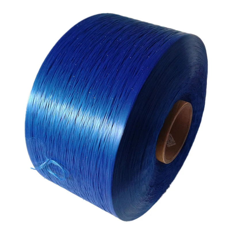 Hilo de polipropileno pp Hot Sale Polypropylene Yarn 900D/60F Blue Color Dyed PP Filament Yarn