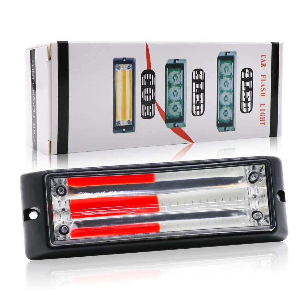Hot Sale COB Car Truck 12V Emergency Warning Light Strobe LED Flashing Warning Light