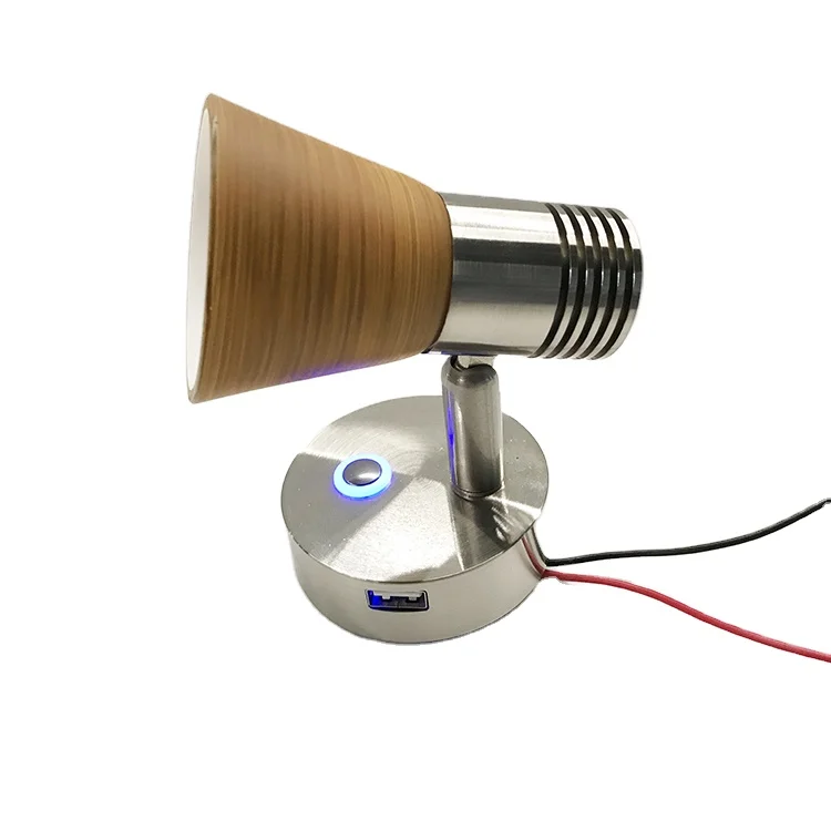 12V 3W LED RV Reading Light Caravan Boat Interior Lights LED RV Wall Light