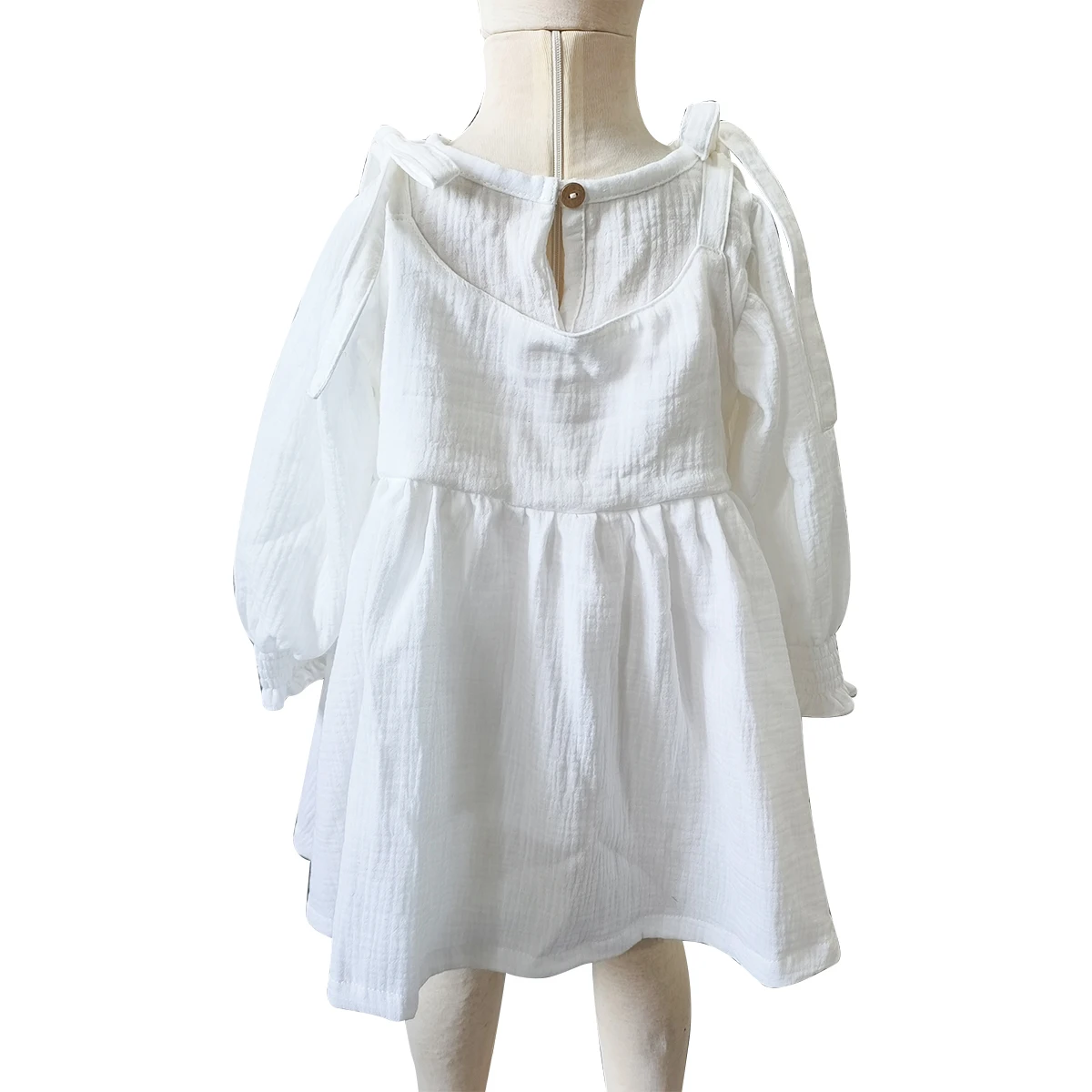 New customized crepe Bubble dresses girls dresses customized cute corset dress