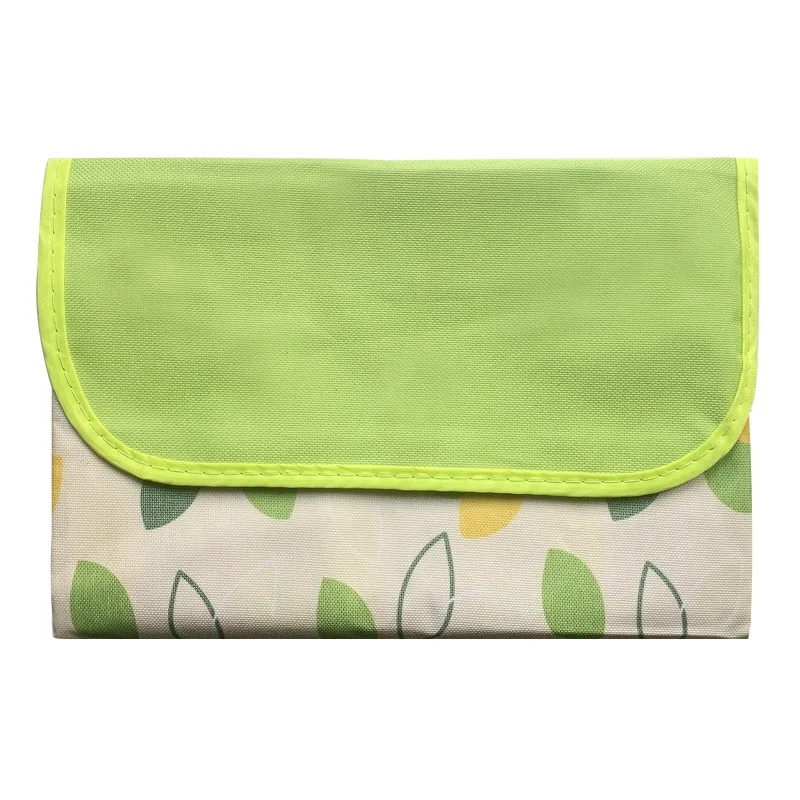 Foldable Printed Picnic Blanket Mat Beach Blanket Moisture Proof Outdoor Accessory For Camping Travel Barbecue