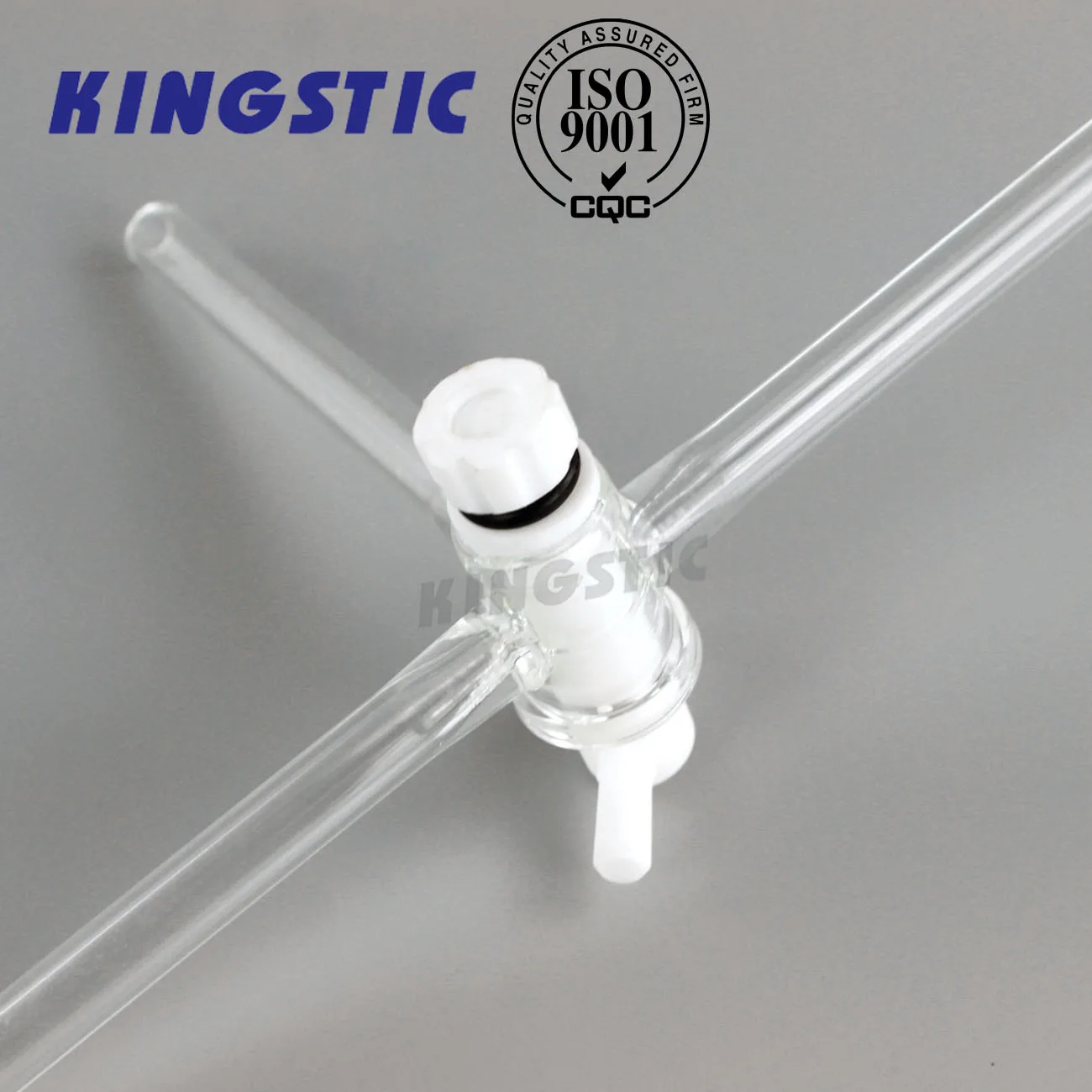 Laboratory Glassware Boro 3.3 High Vacuum Stopcock T-Shape Three Way