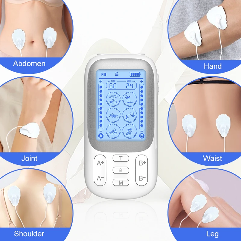 2025 new design 2 Channel 24modes digital tens unit Massager Electronic Pulse Massager Therapy Supplies Portable For Pain Relief