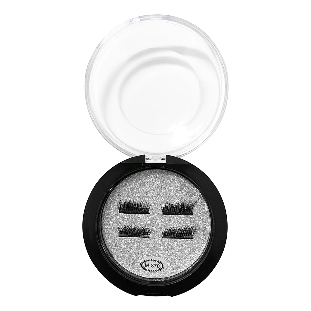 3D magnetic eyelashes no glue no eyeliner Faux Cilsfal Cil Magnet Magnetic Eyelashes without glue thin magnetic eyelash