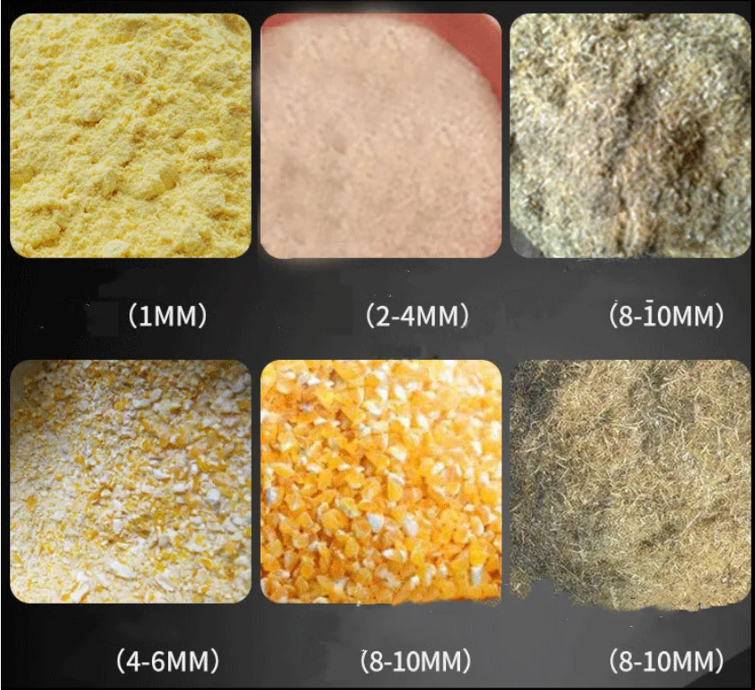 Animal feed processing equipment rice husk corn hammer mill grinder