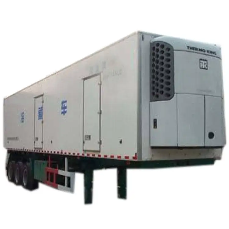 3 axle 40ft 45ft refrigerated Van Semi Trailer with Thermoking carrier Refrigerator Units for sale