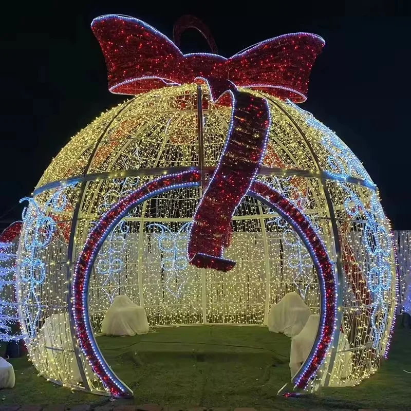 Wholesale Custom  giant outdoor waterproof holiday motif light 3D  led lights with luminous ribbon