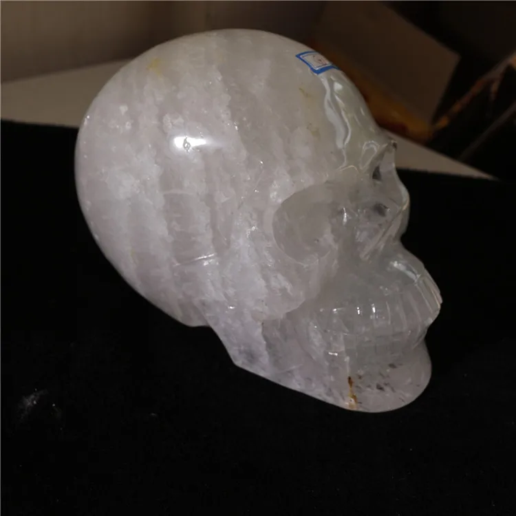 
Wholesale exotic clear quartz crystal skull smoking pipes 