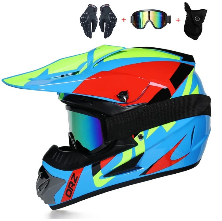 Riding Safety Off-Road Helmet Breathable Motorcycle Helmet Lightweight Mountain Full Helmet