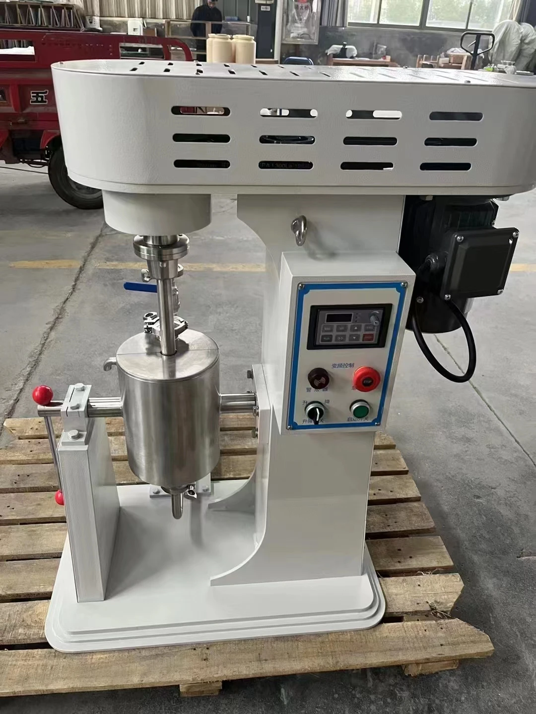 Lab Stirred Ball Mill Auto Rising Mixing Ceramic Polyurethane Stainless 1-300L Vertical Ball Mill