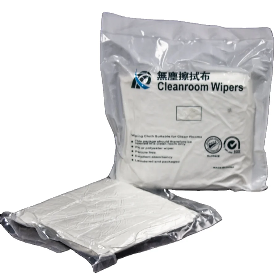 Wholesale Lint Free cleanroom Industrial Wipes 100% Polyester Microfiber Cleaning Cloth For Ultra Lens Cleaning