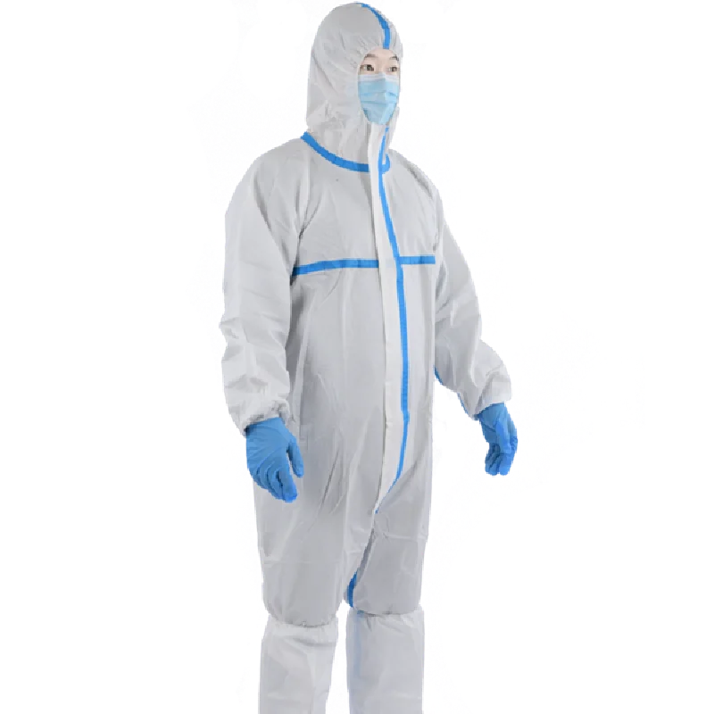 Микропористый комбинезон Белый Синий Желтый с лентой