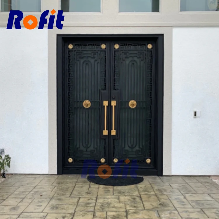 New style simple wrought-iron entrance door