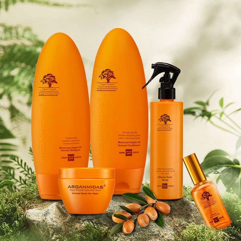 Arganmidas SPA Hair Treatment Argan Oil Protein Repair Brighten Boost Volume Moroccan Argan Hair Oil For Damaged Hair