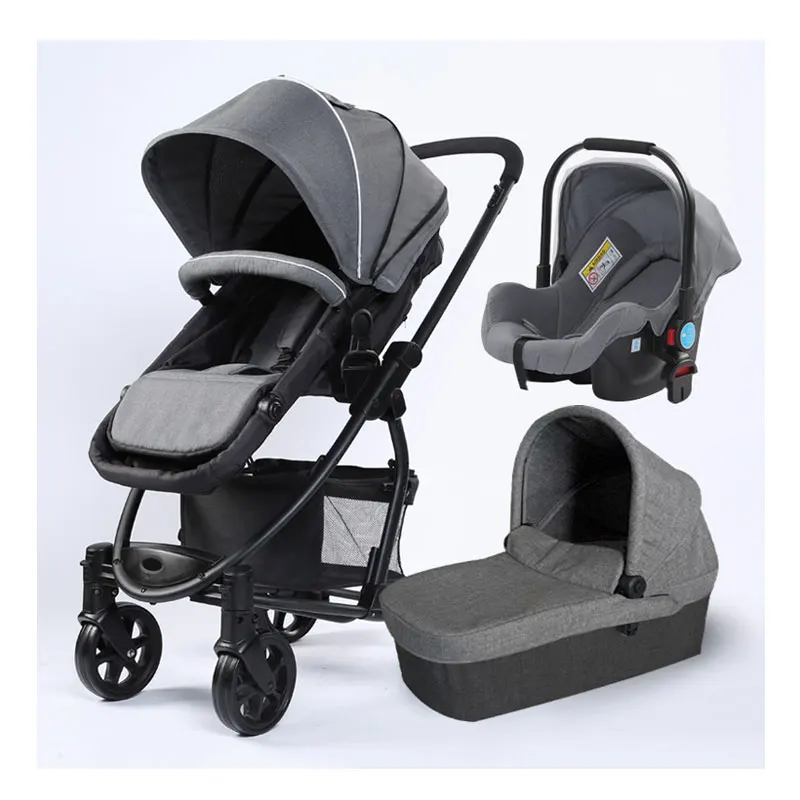 New Born Child 3 In 1 Poussette Bebe, 2020 Luxury  3 In 1 Baby Stroller Pram/
