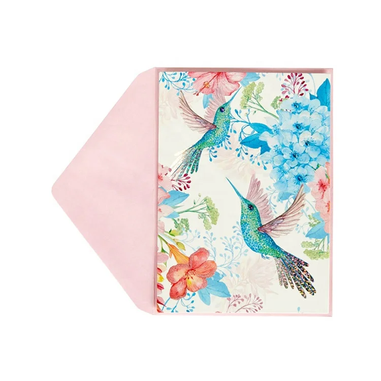 Thank You High Quality Printing Cards, Handmade Paper Folded Appreciation Greeting Cards