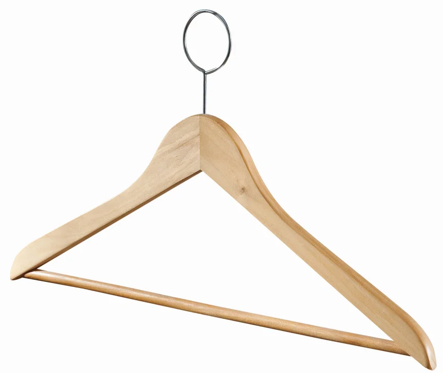 High Quality Multifunctional Natural Wooden Hangers for Clothes Shop