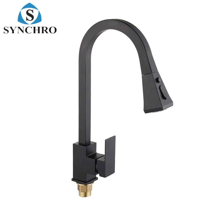 SKL-CL003B Kitchen faucet pull out black kitchen faucet mixer with flexible hose
