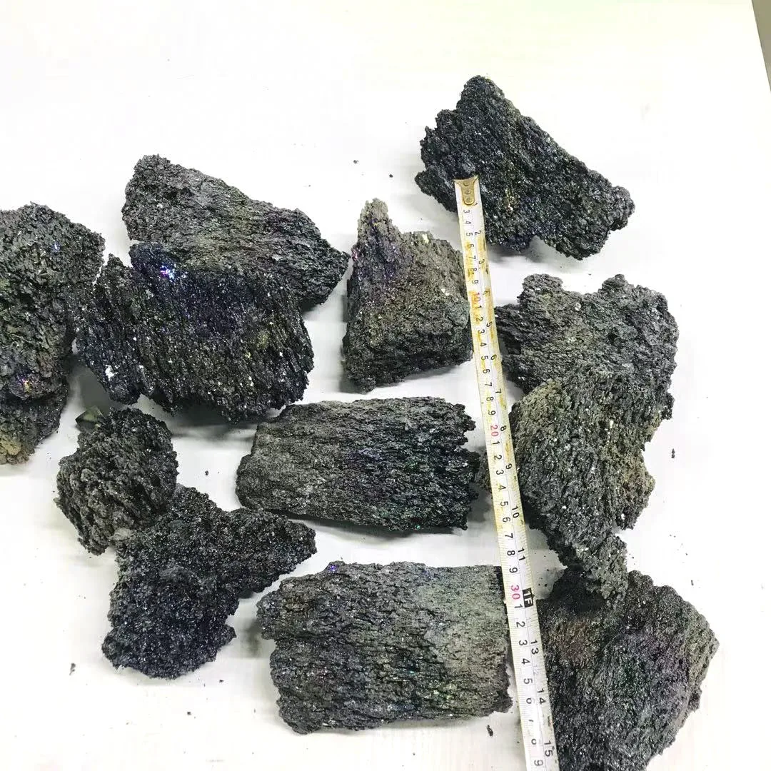 Natural Color Row Minerals Carborundum Crystal Rough Stone Huatang Crystal Souvenir 1 Color Folk Art Polished Model Wholesale