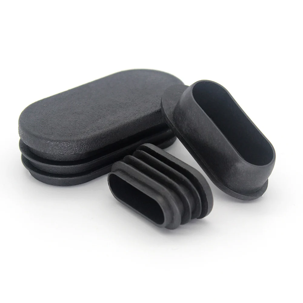 Wholesale aluminium chair leg  plug rectangular furniture plastic end cap for tubing pipes