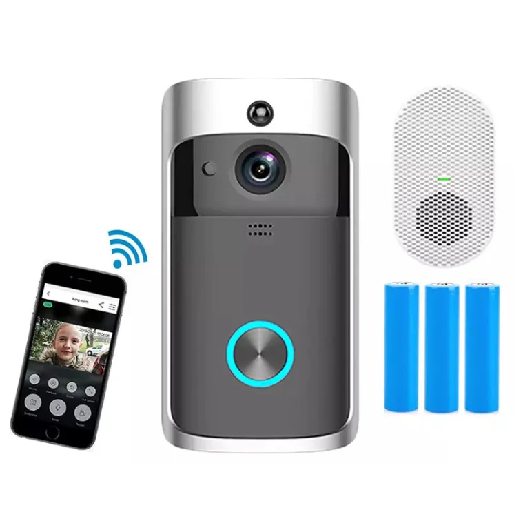 
Recordable smart home security ring door bell waterproof 1080p video camera wireless wifi two way intercom smart doorbell 