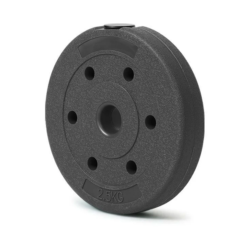 Factory Price Cheap Adjustable  Plastic Coated Cement Barbell Weight Plates