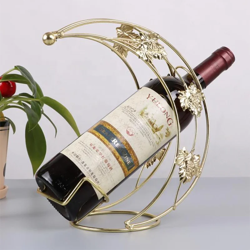 Factory wholesale Metal Single Wine Bottle Holder