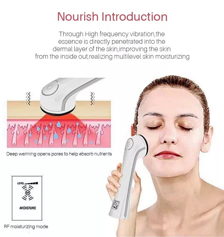Wrinkle Removal Skin Care Beauty Device Facial Massager Face Slimming EMS LED Beauty Machine