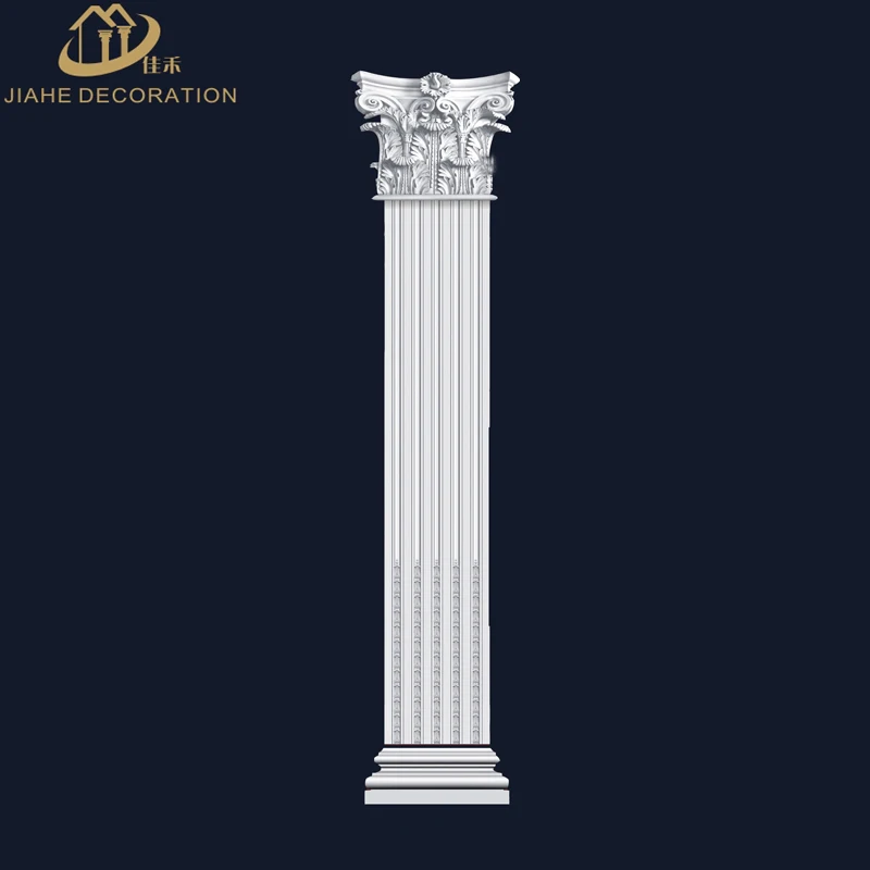 
traditional classic pop design polyurethane/PU foam roman pillar design door & windowflat panel moulding surrounding 