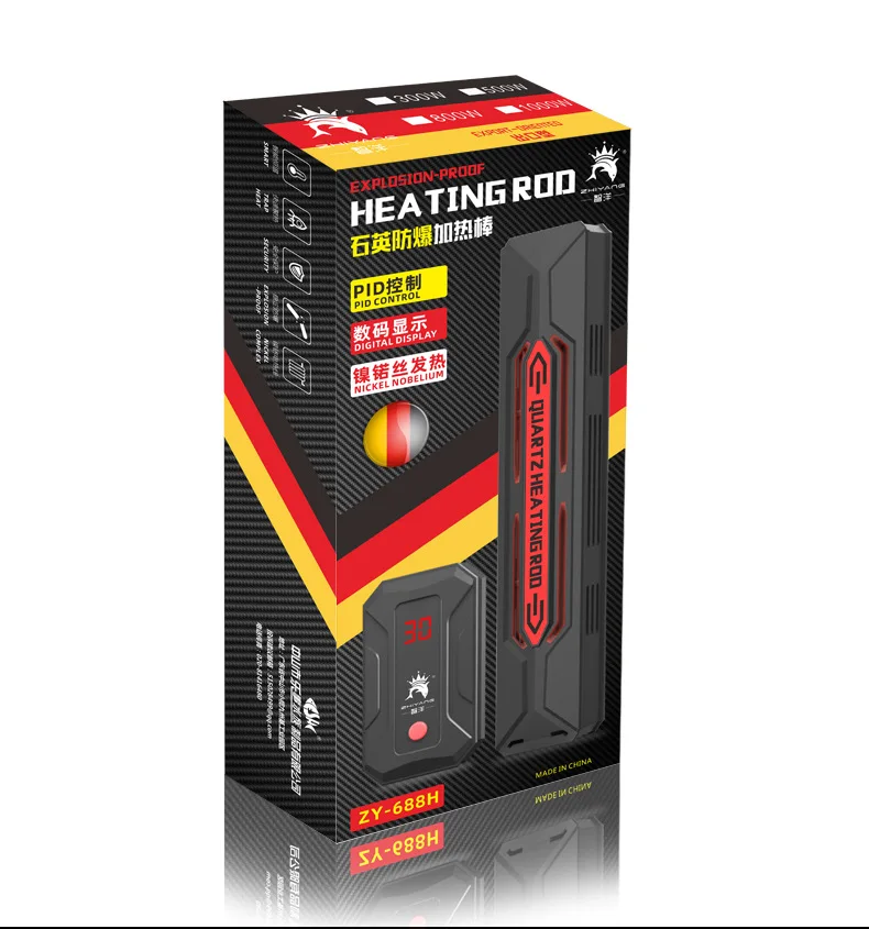 110V American standard fish tank heating rod European standard aquarium glass heater thermostatic protective cover quartz tube